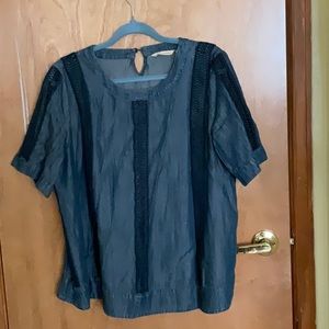 Soft Surroundings denim top